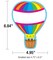 Carson Dellosa 36-Piece Hot Air Balloon Decorations, Colorful Cardstock Cutouts for Back to School, Bulletin Board, Name Tags, Classroom Decor, Teacher Supplies for Elementary and Preschool